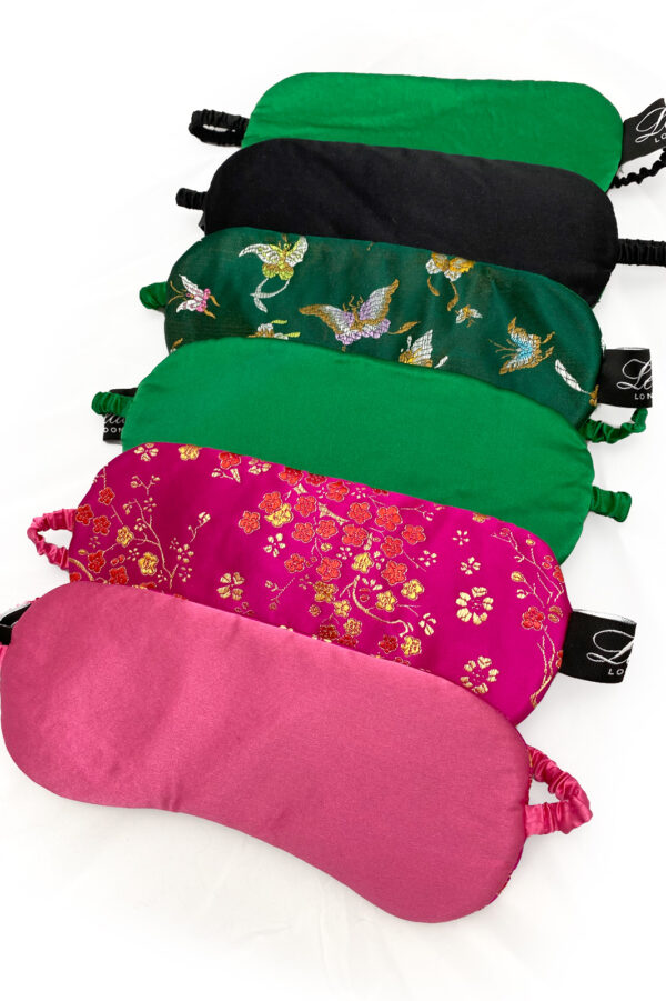 LEEDA LONDON Printed Silk Sleep Eye Mask - Image 3