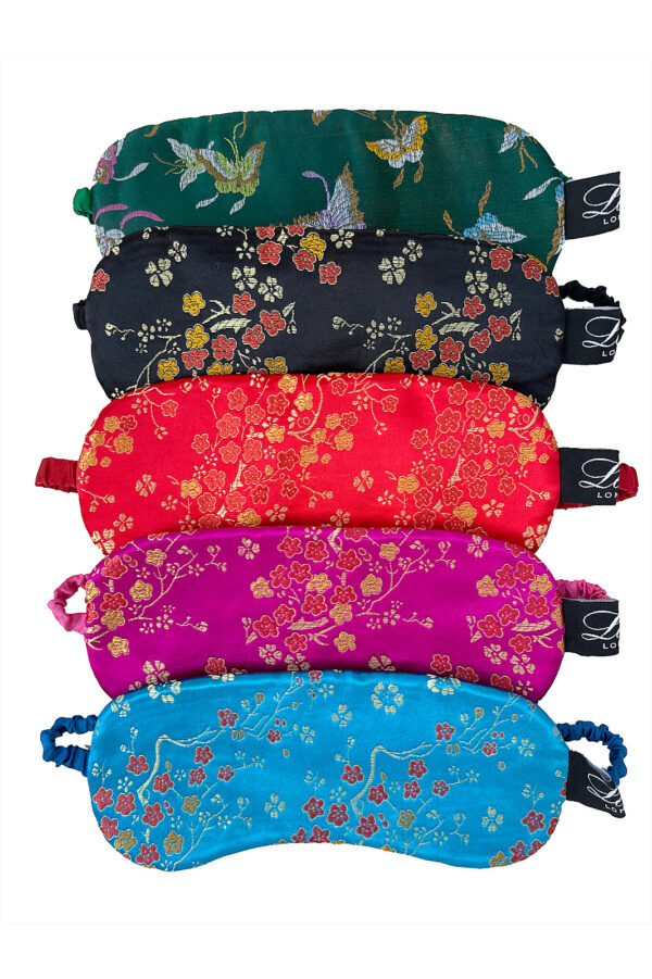 LEEDA LONDON Printed Silk Sleep Eye Mask