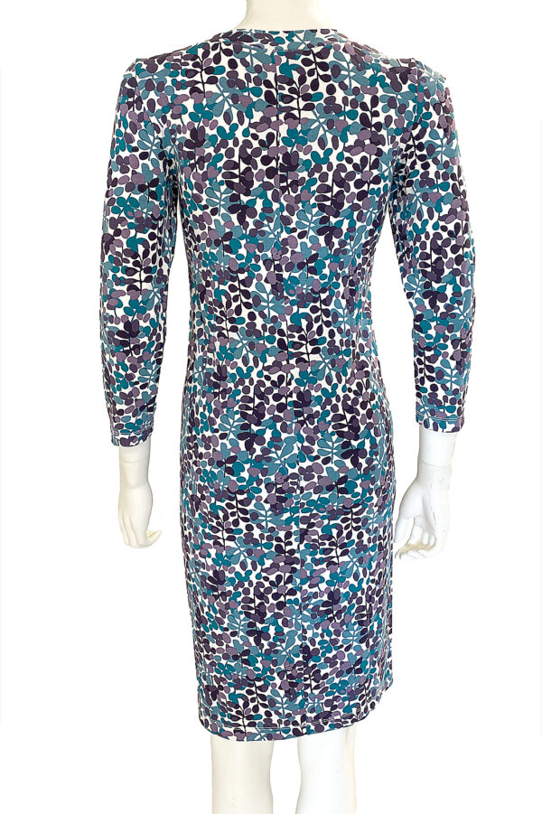 ANGELINA STUDIO Multicoloured All Over Print Round Neck Long Sleeve T Shirt Dress - Image 2